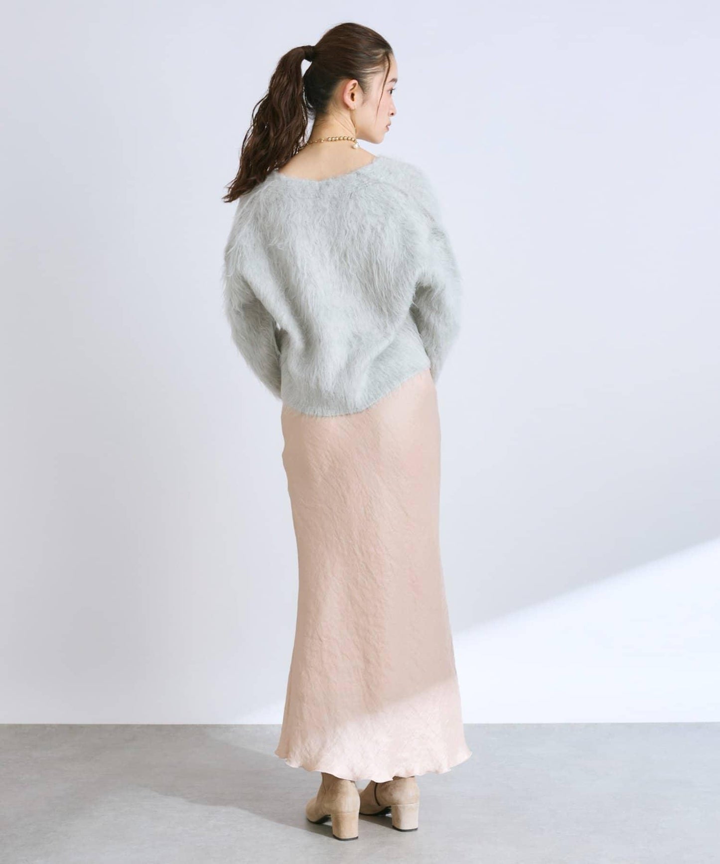 【全骨架推薦最強針織衫】長毛羽短款開衫