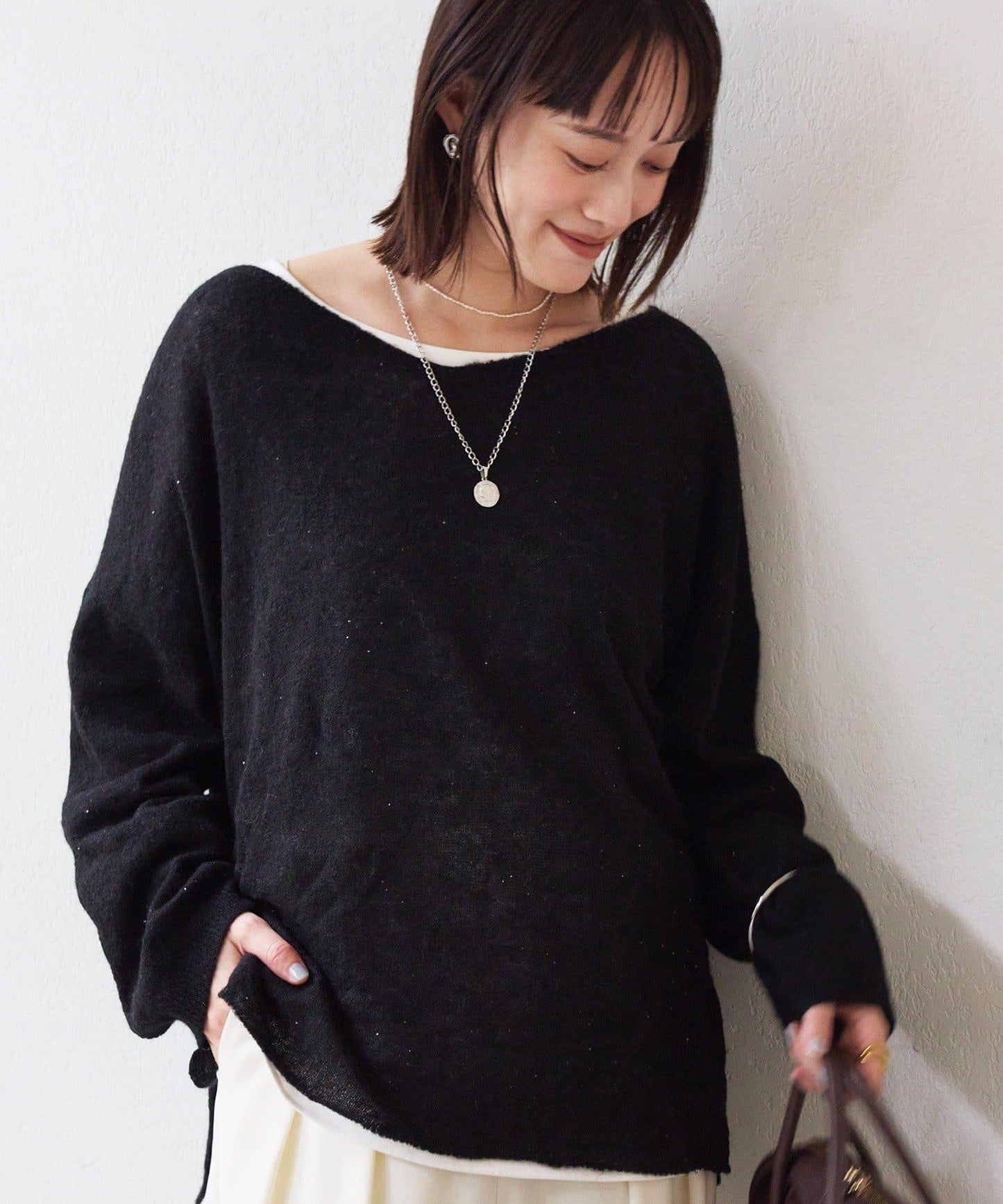 【煥新升級】2way亮片透視針織衫