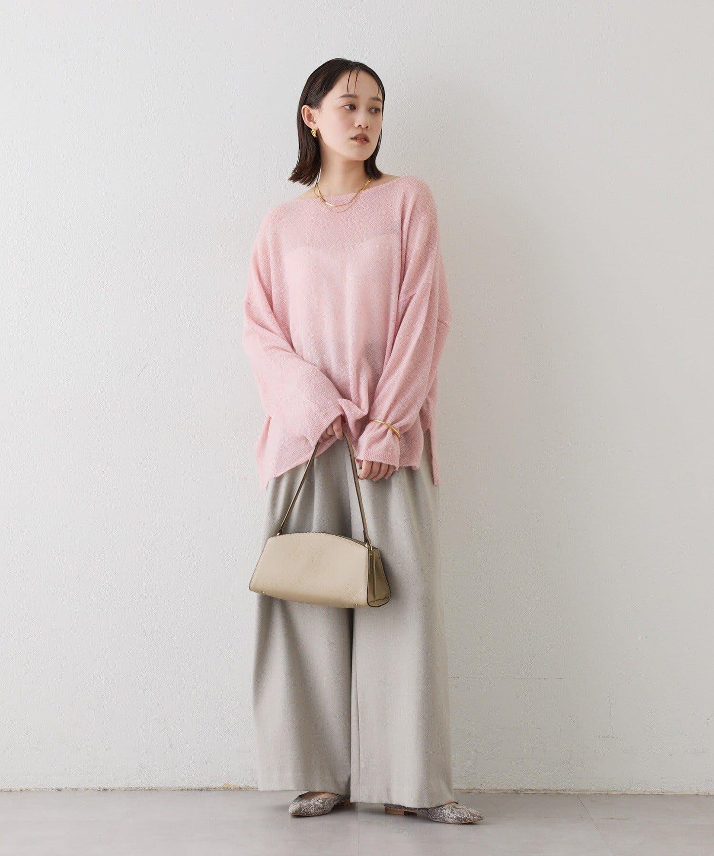 【煥新升級】2way亮片透視針織衫