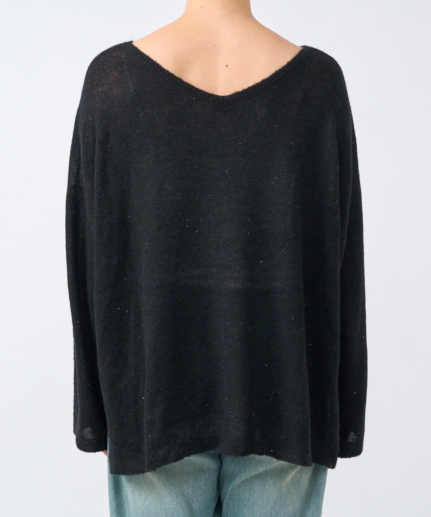 【煥新升級】2way亮片透視針織衫