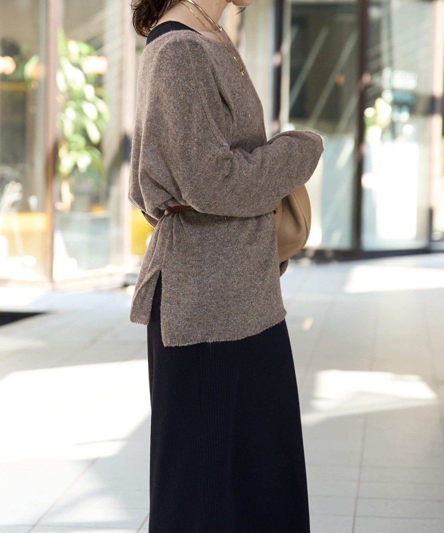 【煥新升級】2way亮片透視針織衫