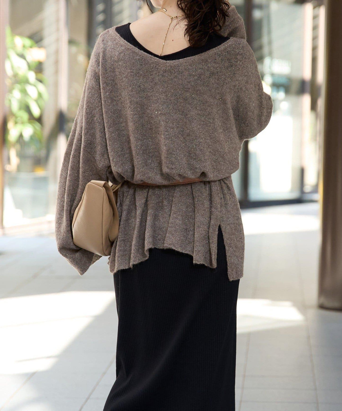 【煥新升級】2way亮片透視針織衫