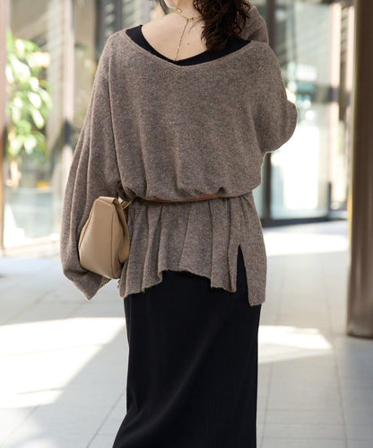 【煥新升級】2way亮片透視針織衫