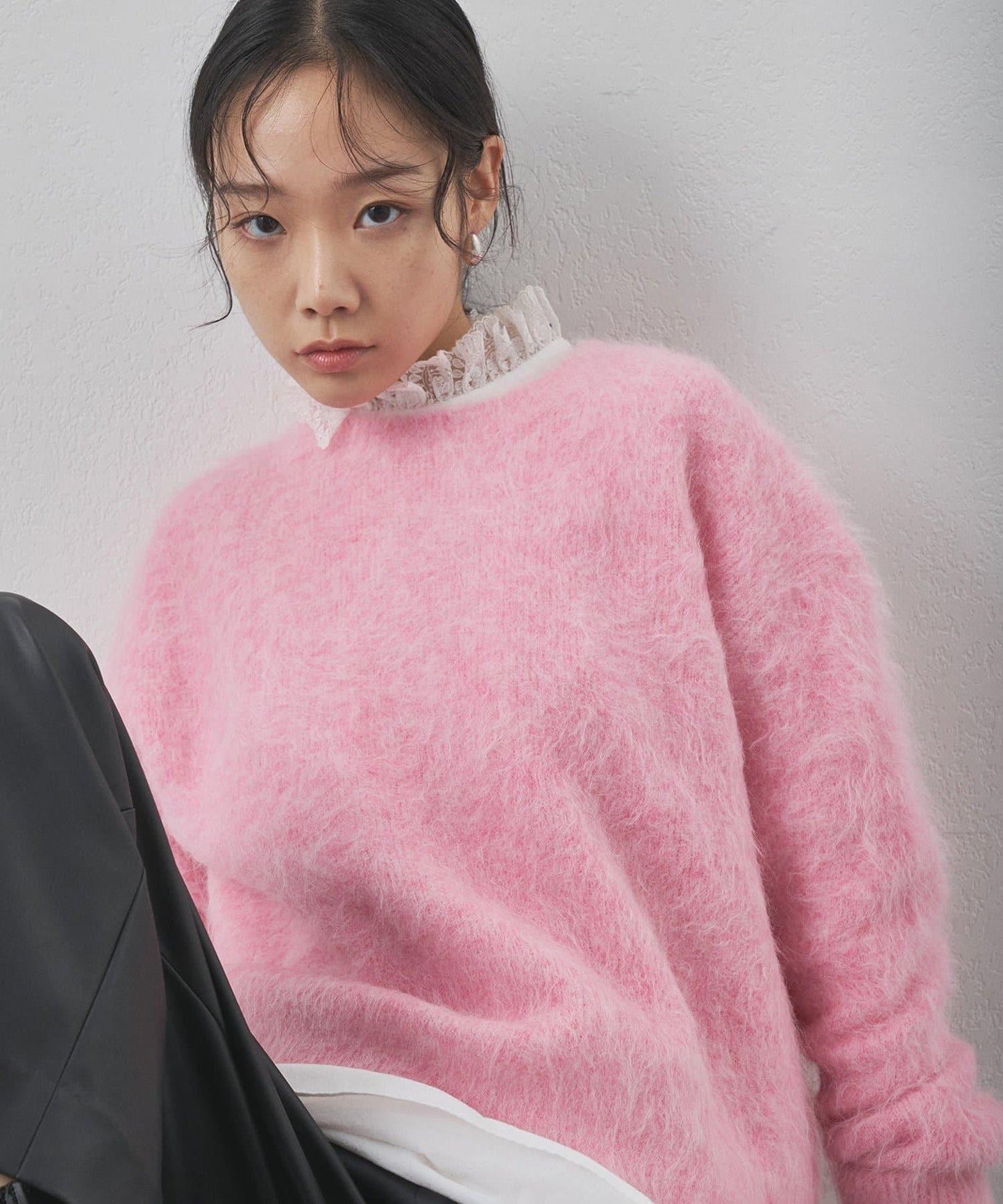 蘇里羊駝圓領套頭衫