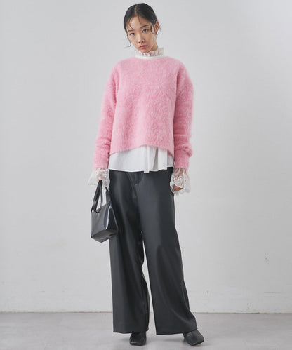 蘇里羊駝圓領套頭衫