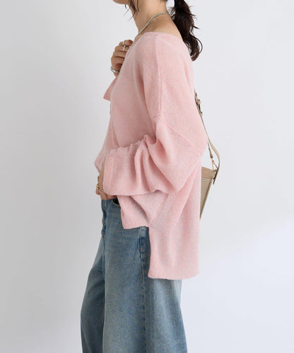 【煥新升級】2way亮片透視針織衫