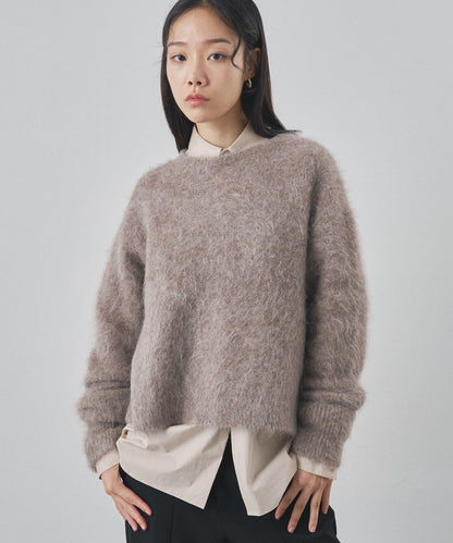 蘇里羊駝圓領套頭衫