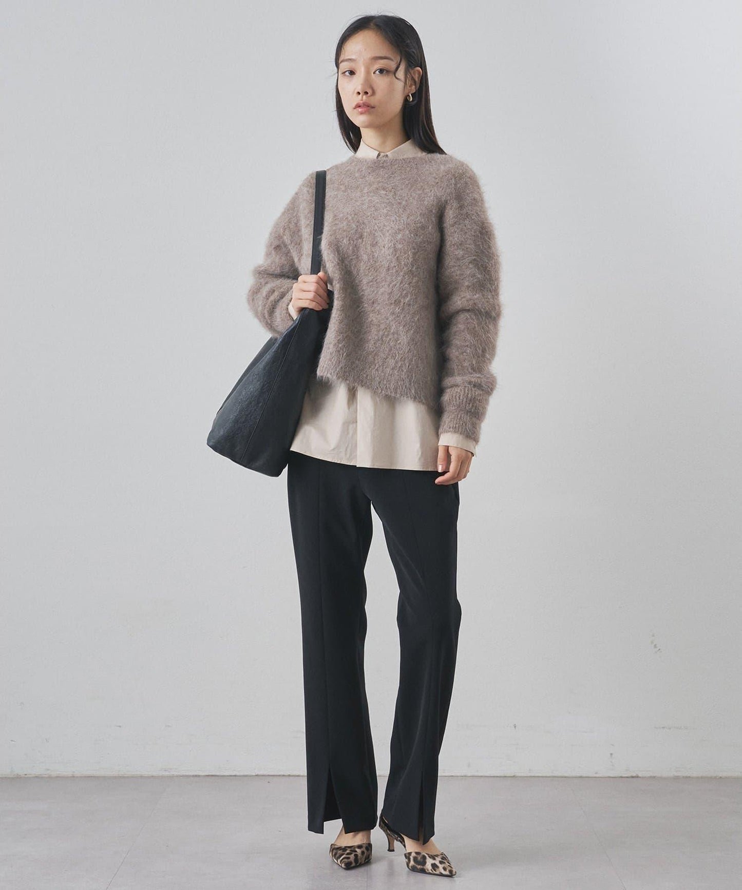 蘇里羊駝圓領套頭衫