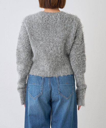 【蓬鬆柔軟】毛絨短款開衫