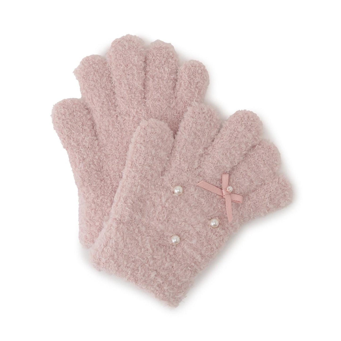 珍珠蝴蝶結手套