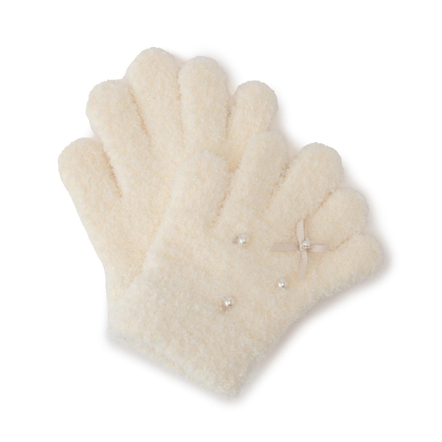 珍珠蝴蝶結手套