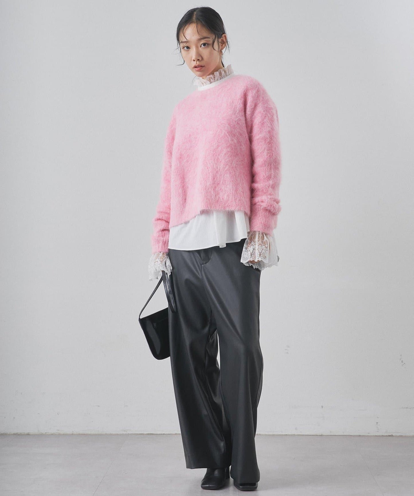 蘇里羊駝圓領套頭衫