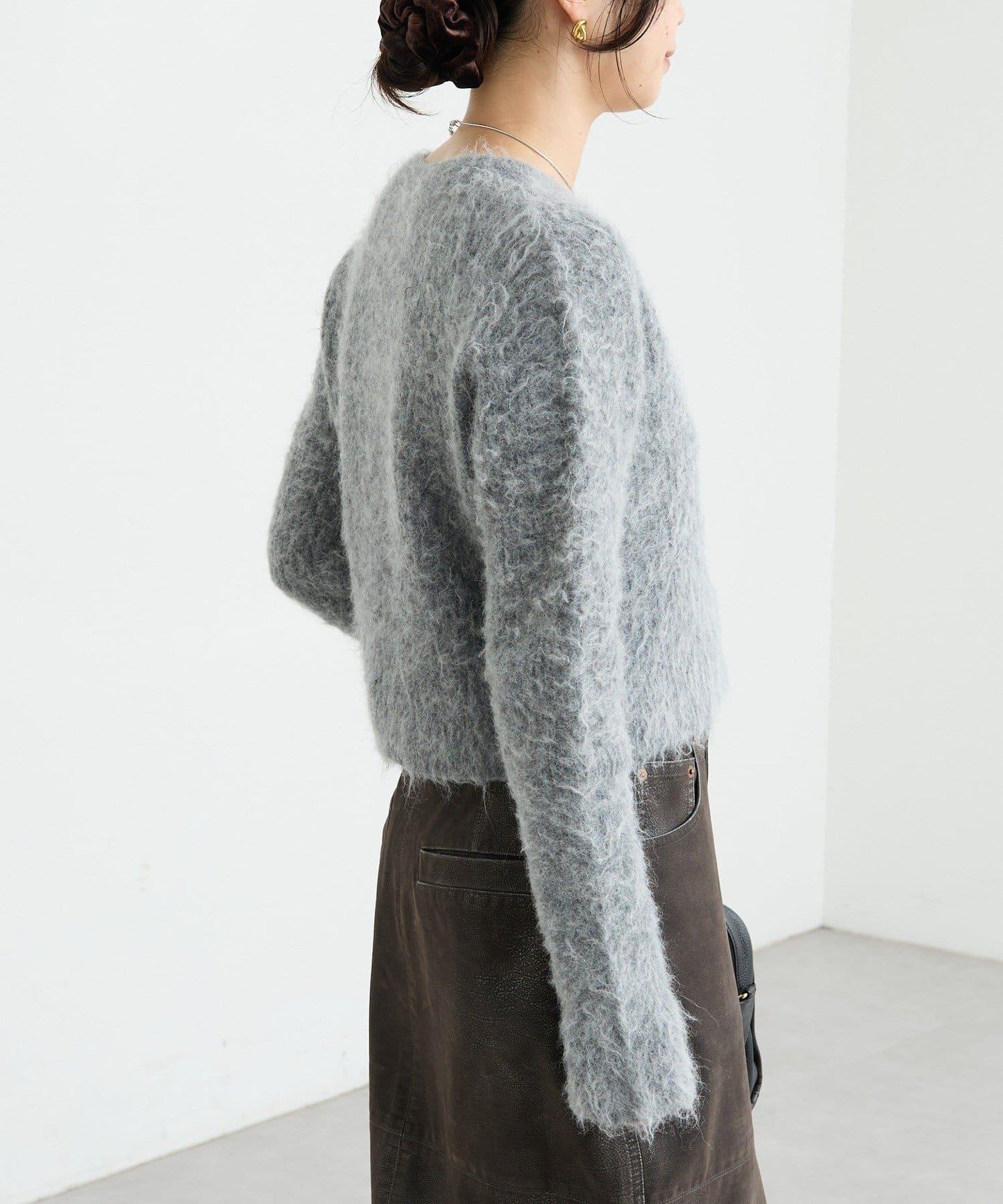 【蓬鬆柔軟】毛絨短款開衫