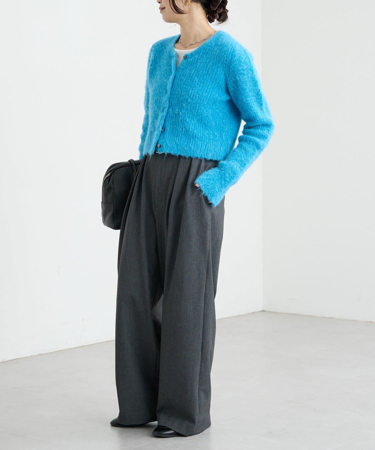 【蓬鬆柔軟】毛絨短款開衫