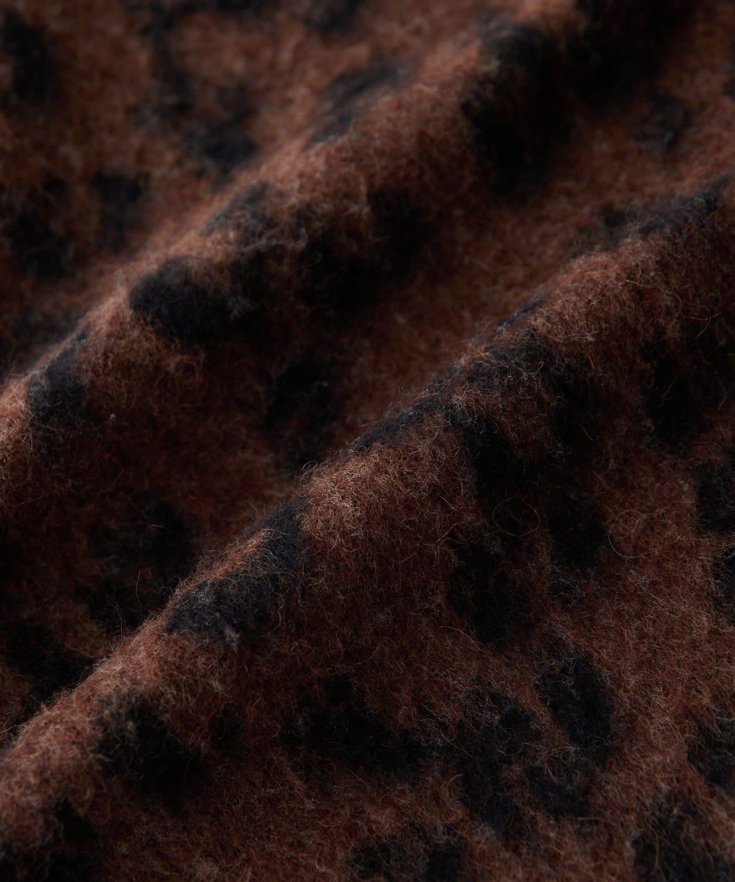 【時尚感十足】豹紋長毛針織衫