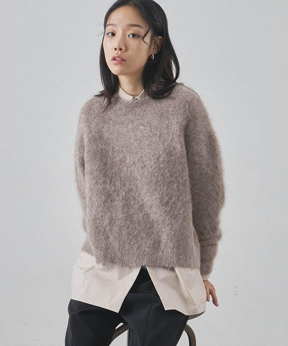 蘇里羊駝圓領套頭衫