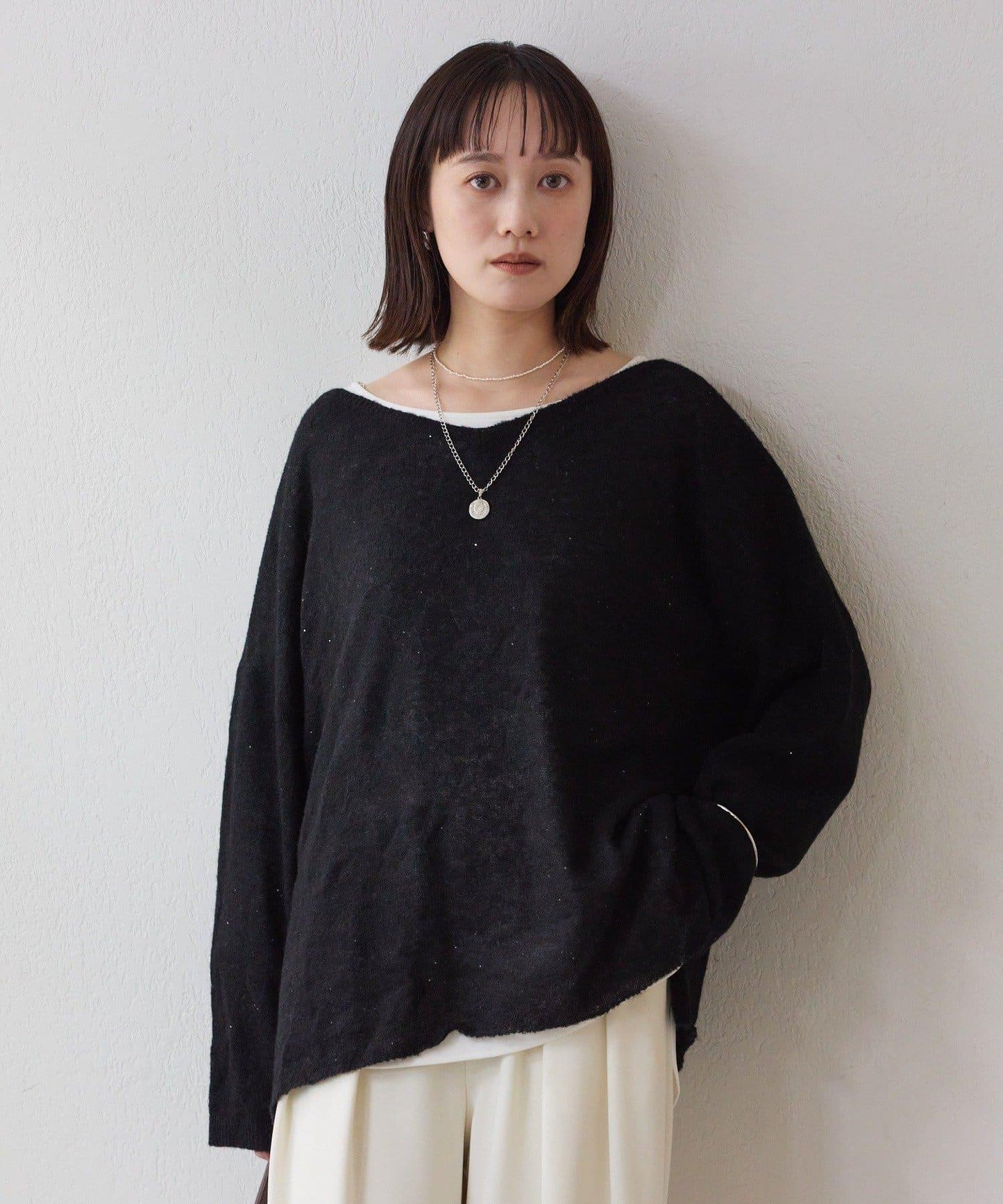 【煥新升級】2way亮片透視針織衫