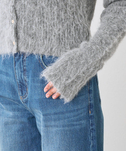 【蓬鬆柔軟】毛絨短款開衫