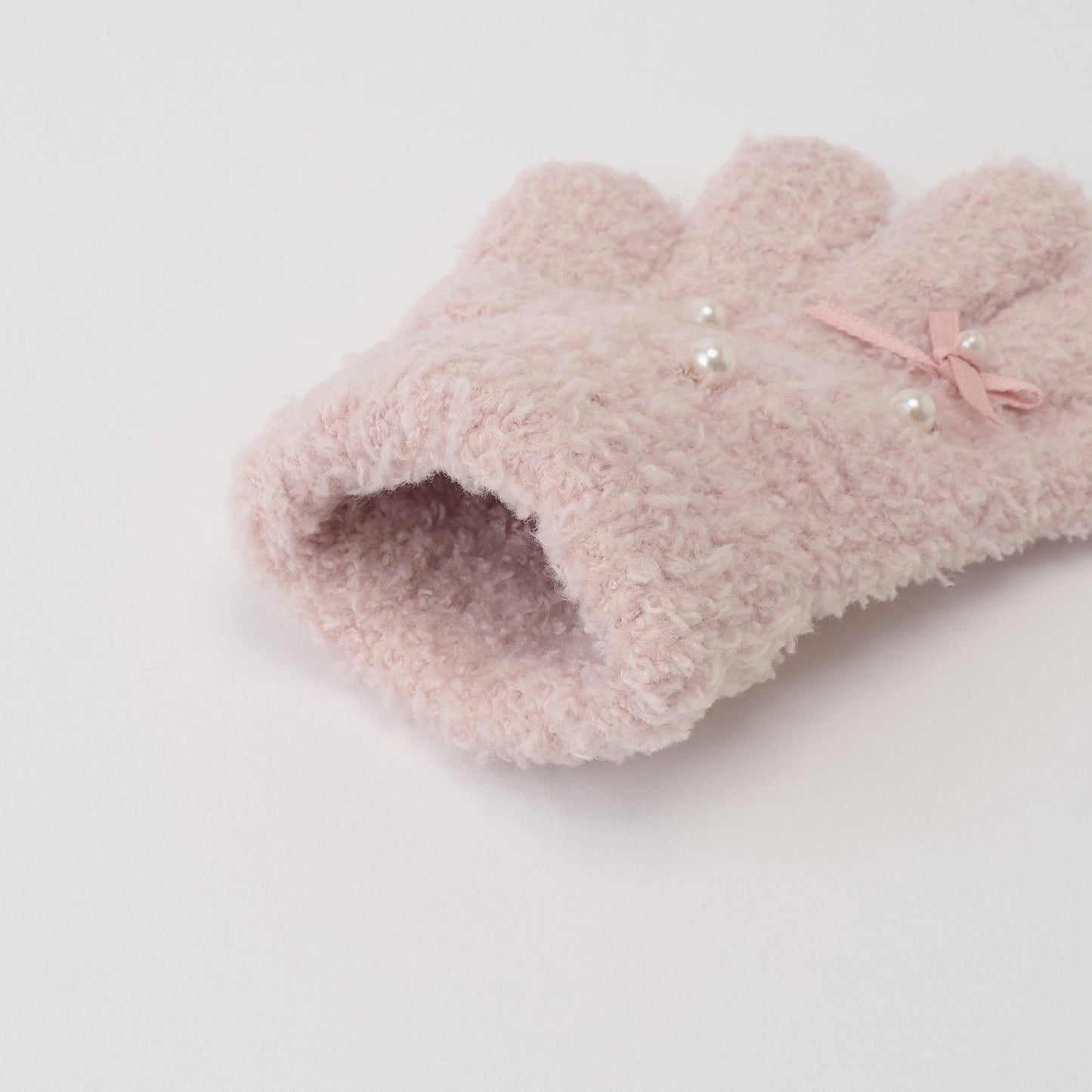 珍珠蝴蝶結手套