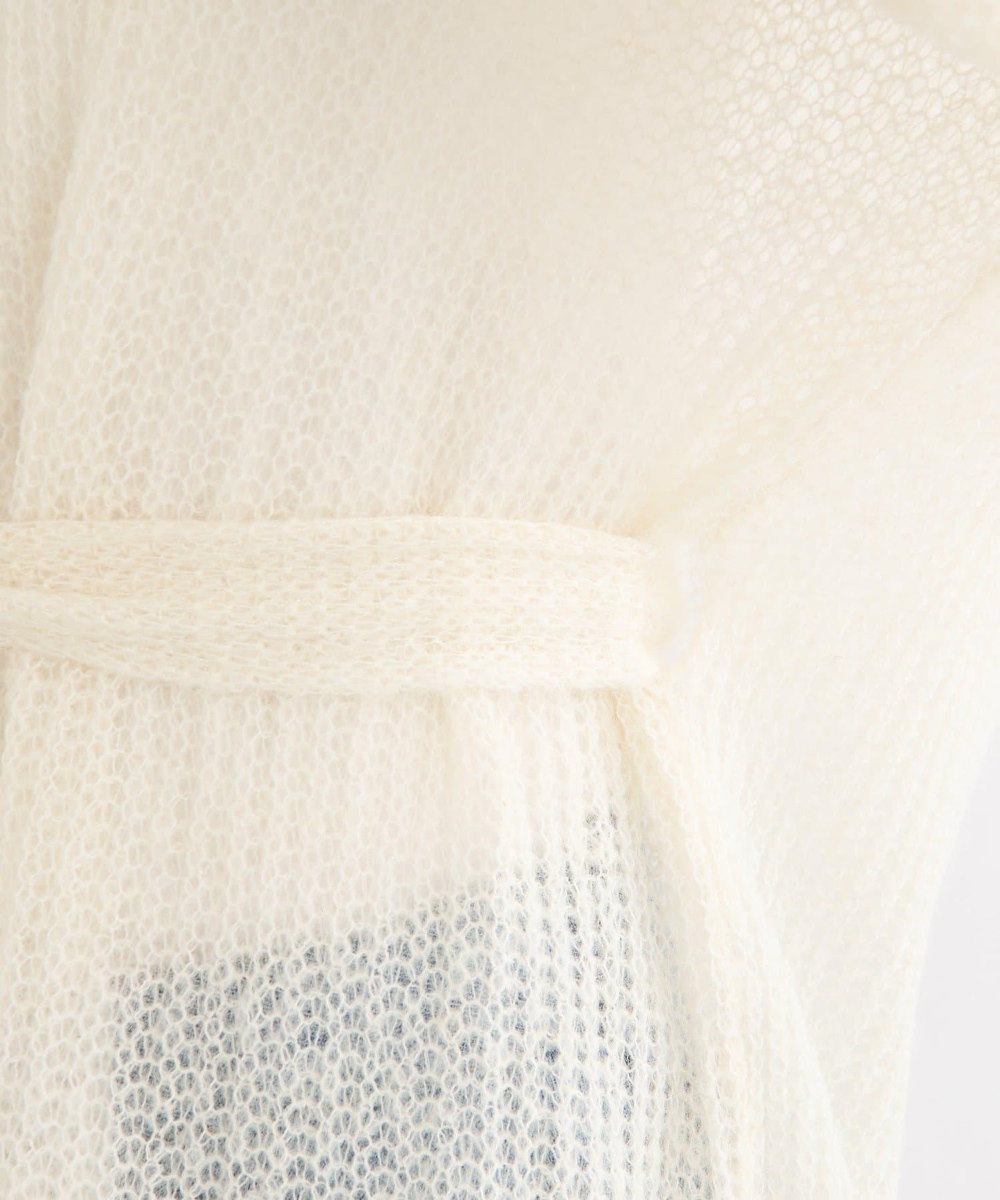 【輕盈感◎】附圍巾羊駝毛寬鬆針織衫