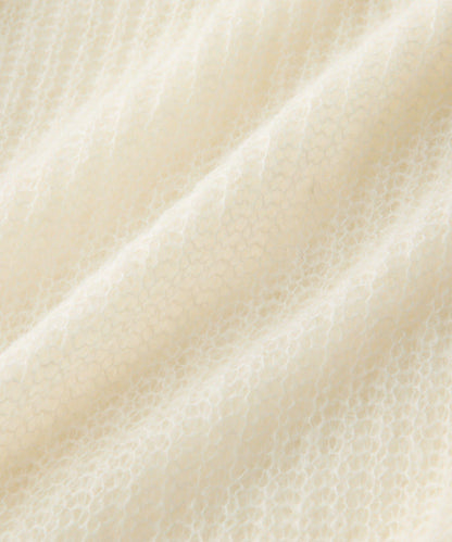 【輕盈感◎】附圍巾羊駝毛寬鬆針織衫