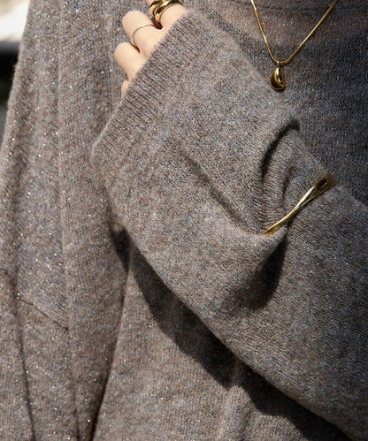 【煥新升級】2way亮片透視針織衫