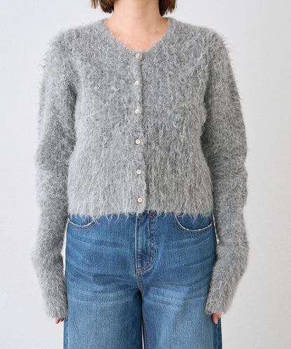 【蓬鬆柔軟】毛絨短款開衫
