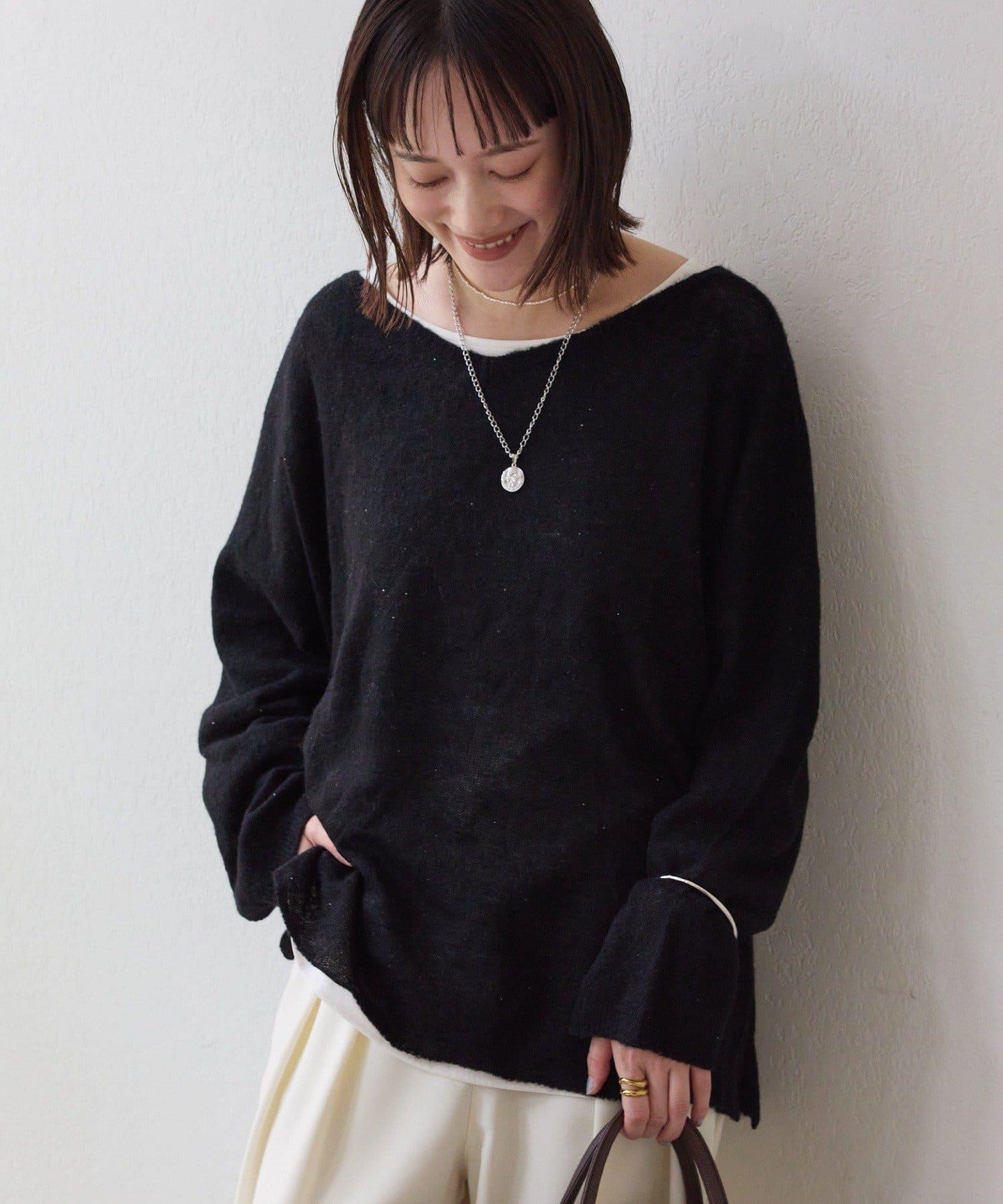 【煥新升級】2way亮片透視針織衫