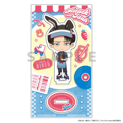 《進擊的巨人》亞克力立牌（利威爾/兔耳餐廳）