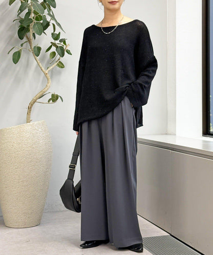 【煥新升級】2way亮片透視針織衫