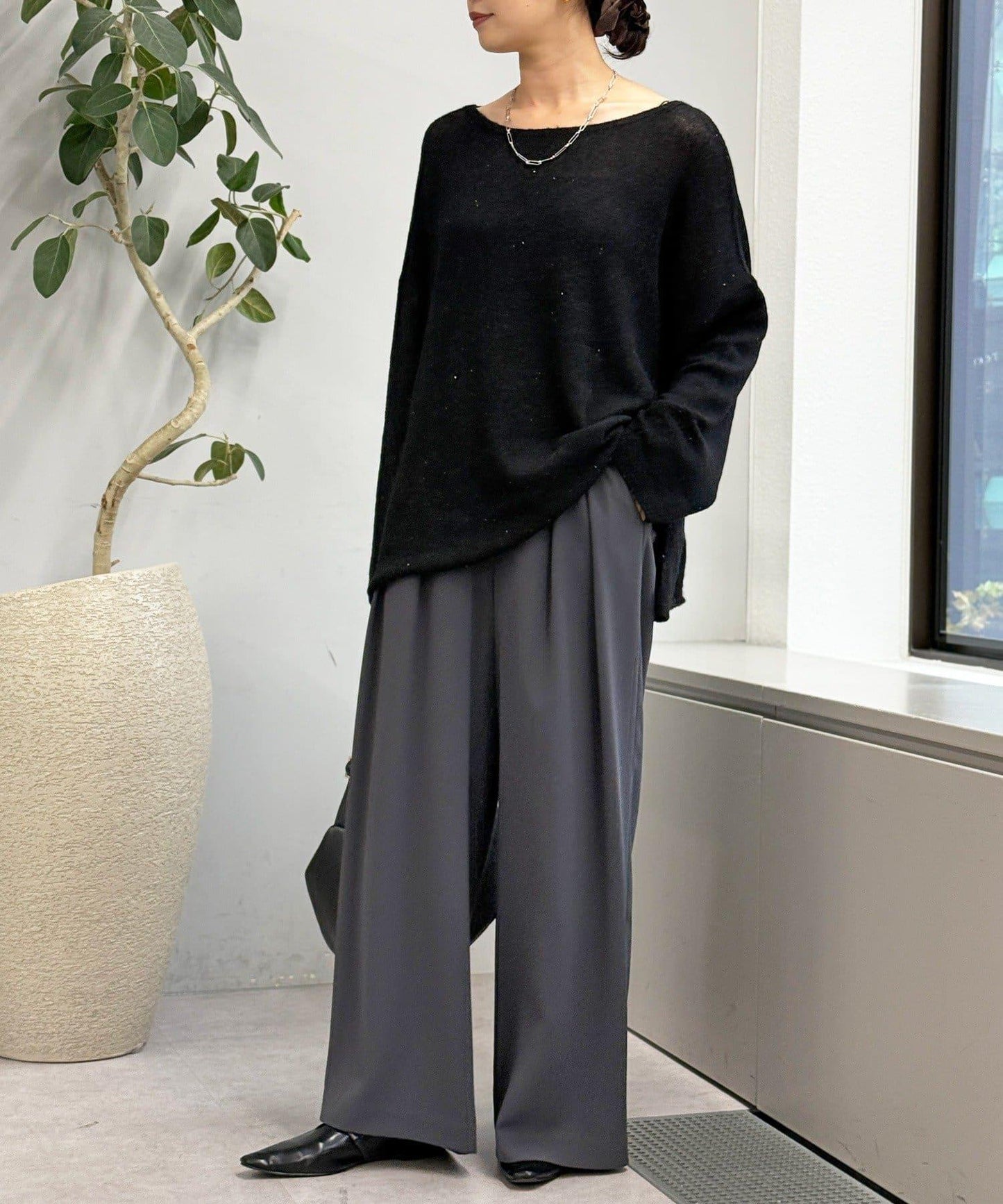 【煥新升級】2way亮片透視針織衫