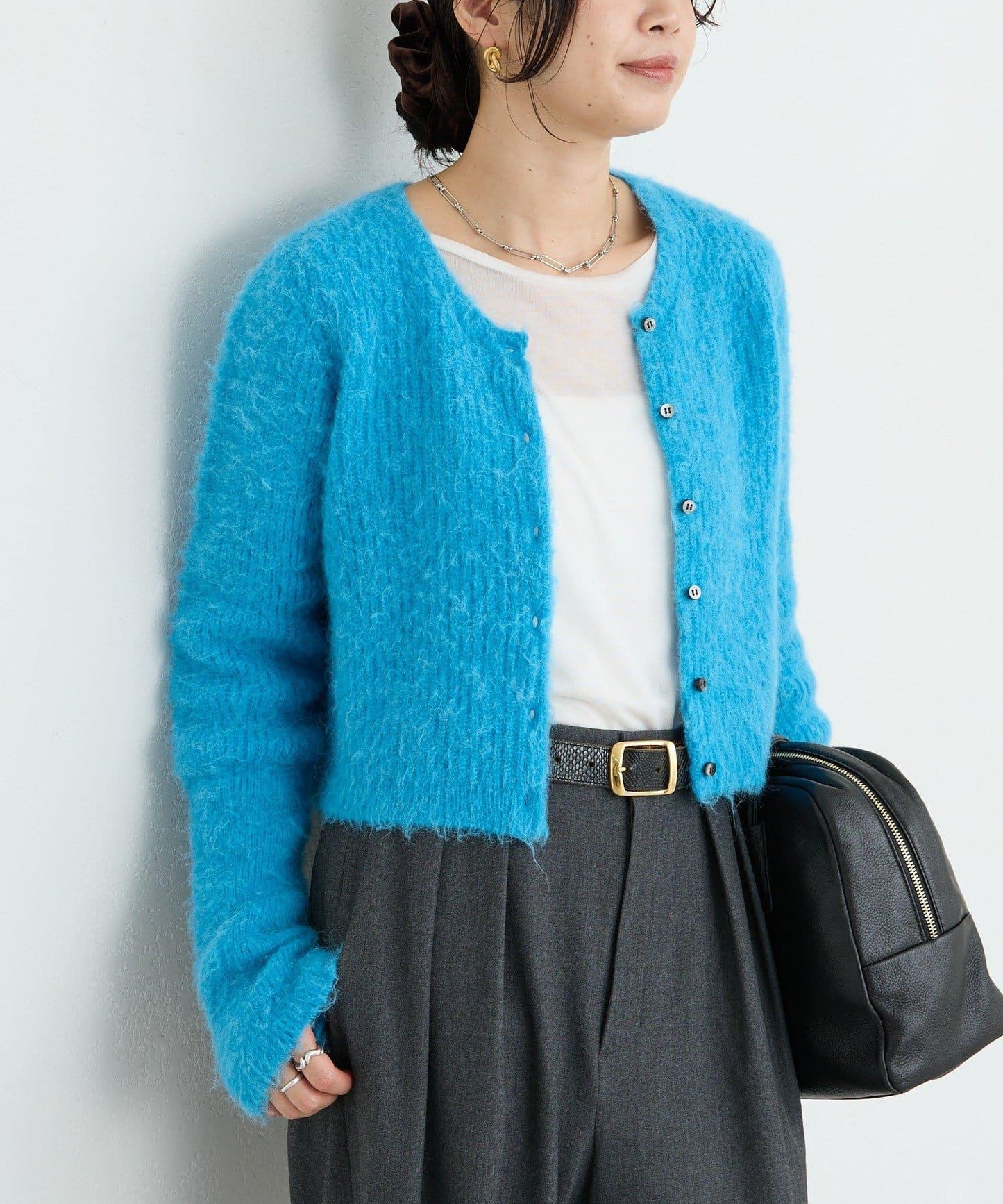 【蓬鬆柔軟】毛絨短款開衫