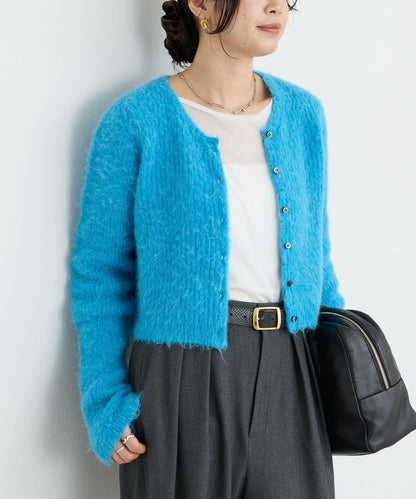 【蓬鬆柔軟】毛絨短款開衫