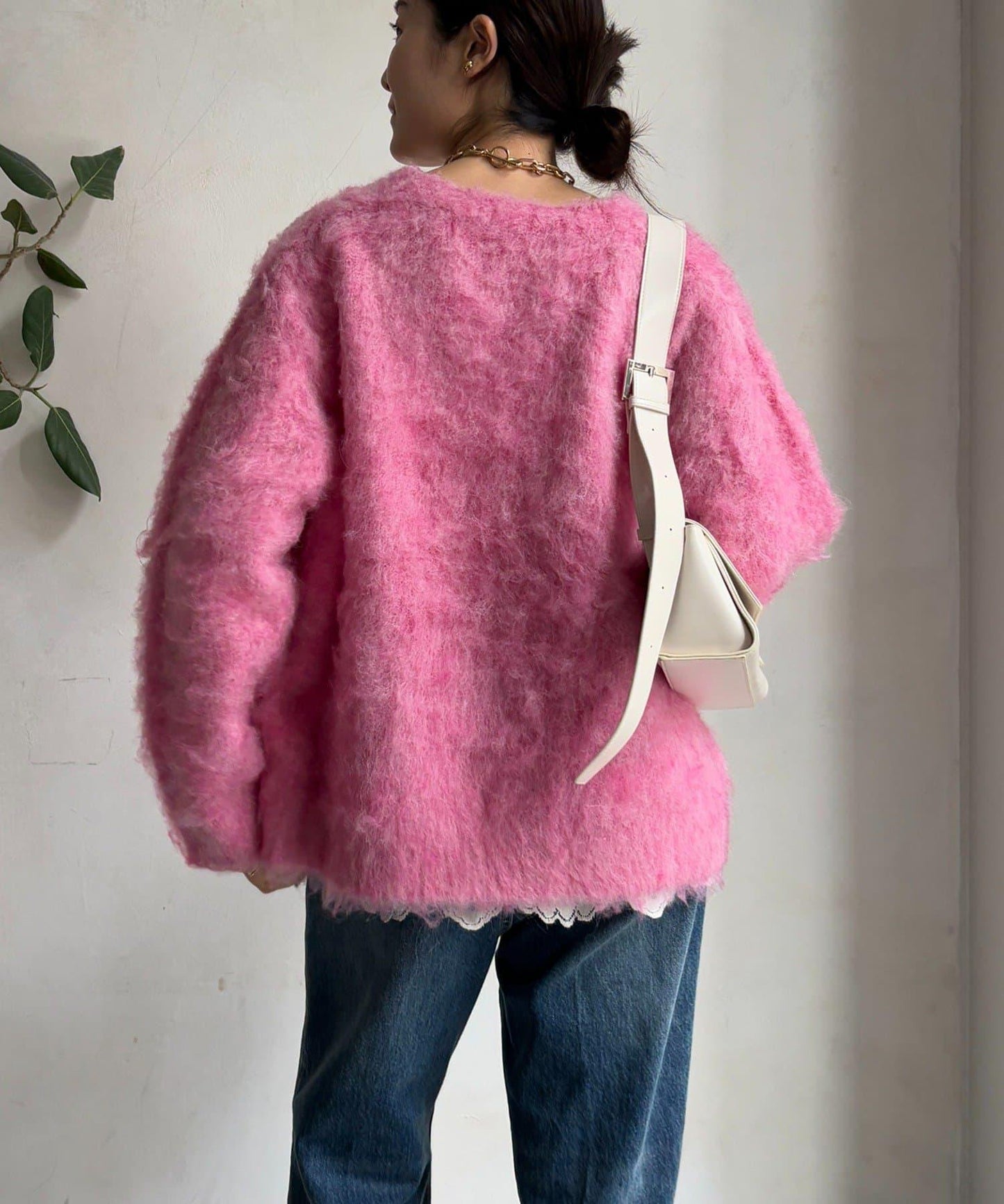 拉絲工藝銀色紐扣開衫