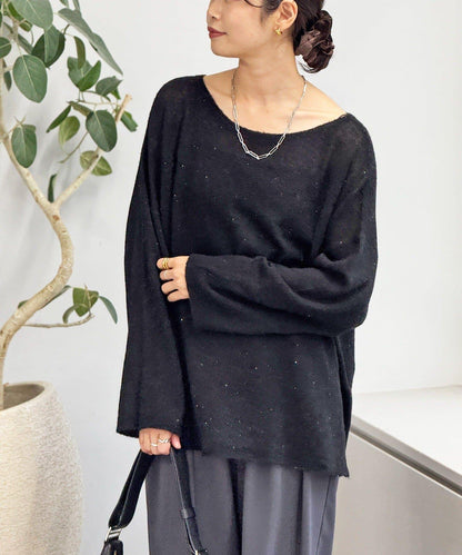 【煥新升級】2way亮片透視針織衫