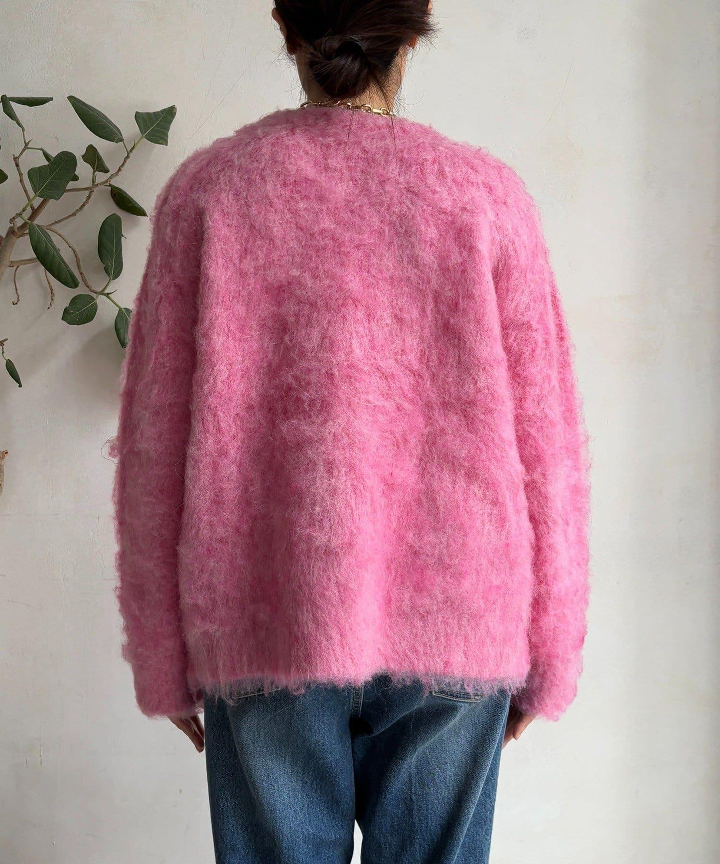 拉絲工藝銀色紐扣開衫