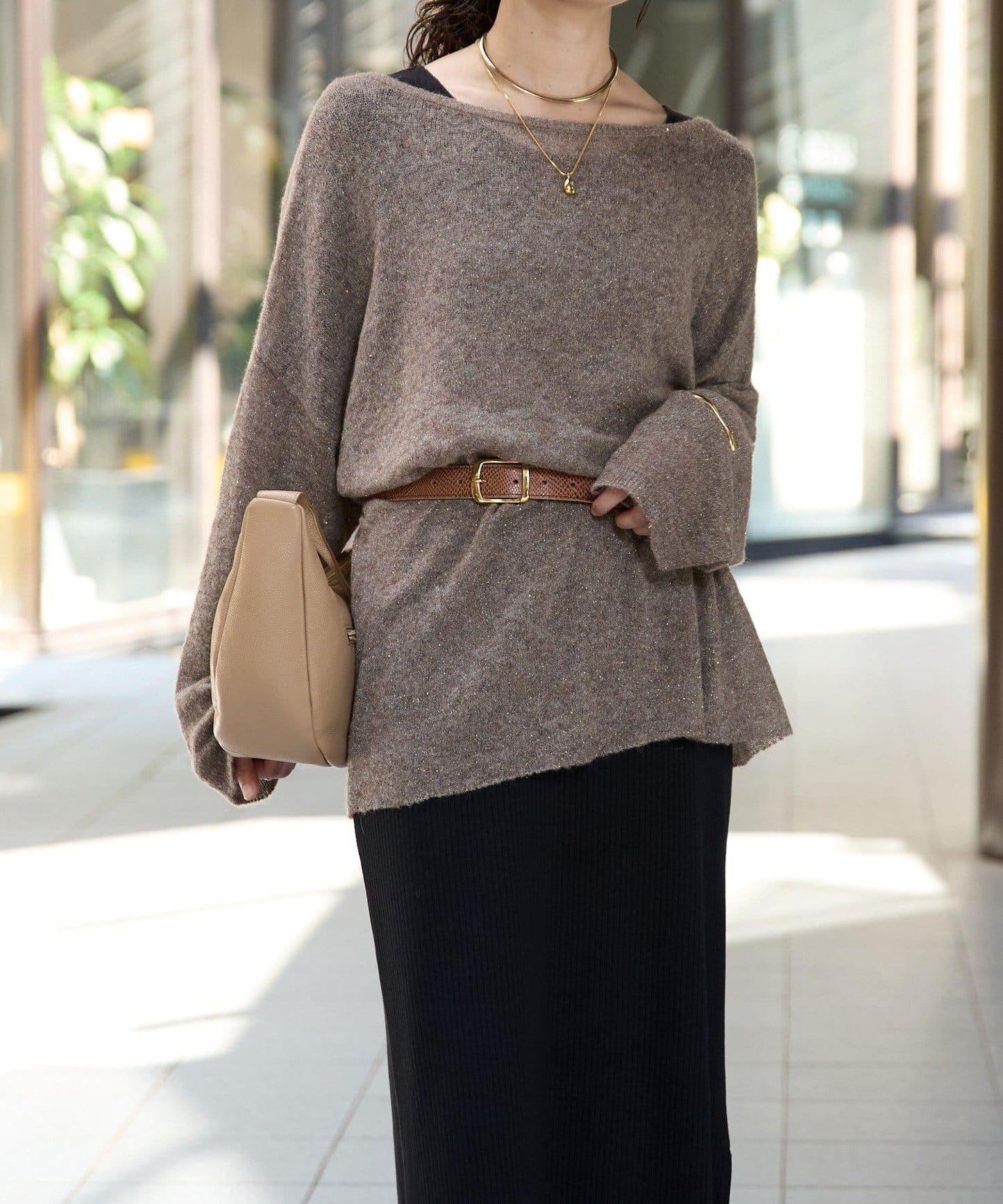 【煥新升級】2way亮片透視針織衫