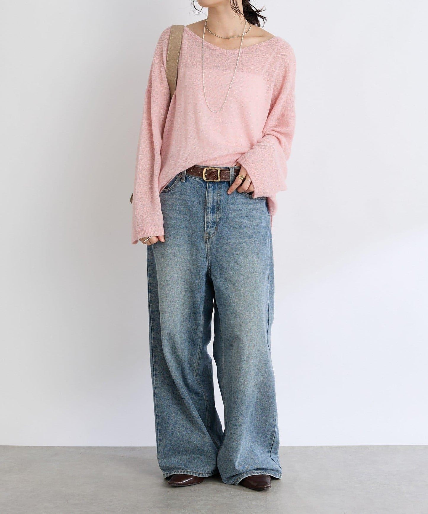 【煥新升級】2way亮片透視針織衫