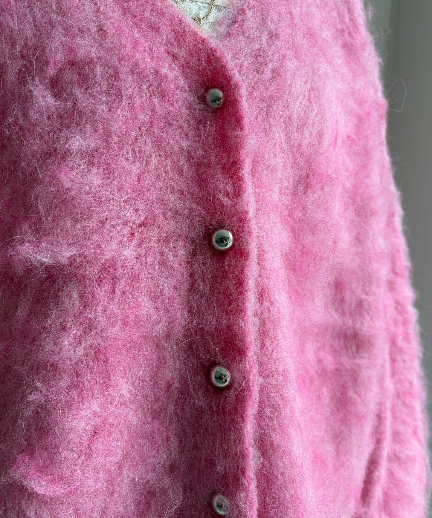 拉絲工藝銀色紐扣開衫