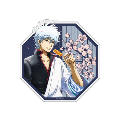 《銀魂》.新繪 坂田銀時 亞克力磁鐵 小窗窺視風景Ver.