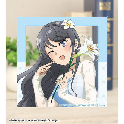 青春豬頭少年不做聖誕夢_新繪製 桜島麻衣（夏）亞克力卡片 ＜桜島麻衣 生日2025版＞