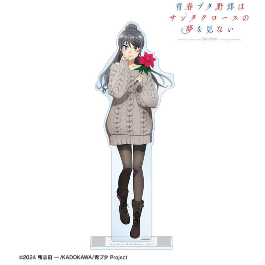 青春豬頭少年不做聖誕老人夢_新繪製 櫻島麻衣（冬季）特大亞克力立牌 ＜櫻島麻衣 生日2025版＞