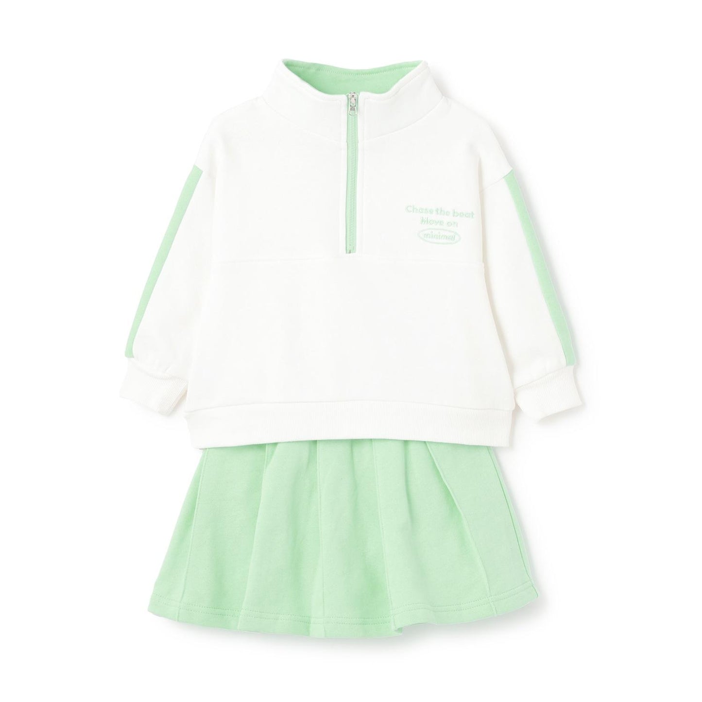 【加絨】【100%純棉】半拉鍊套裝