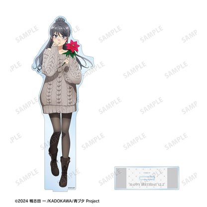 青春豬頭少年不做聖誕老人夢_新繪製 櫻島麻衣（冬季）特大亞克力立牌 ＜櫻島麻衣 生日2025版＞