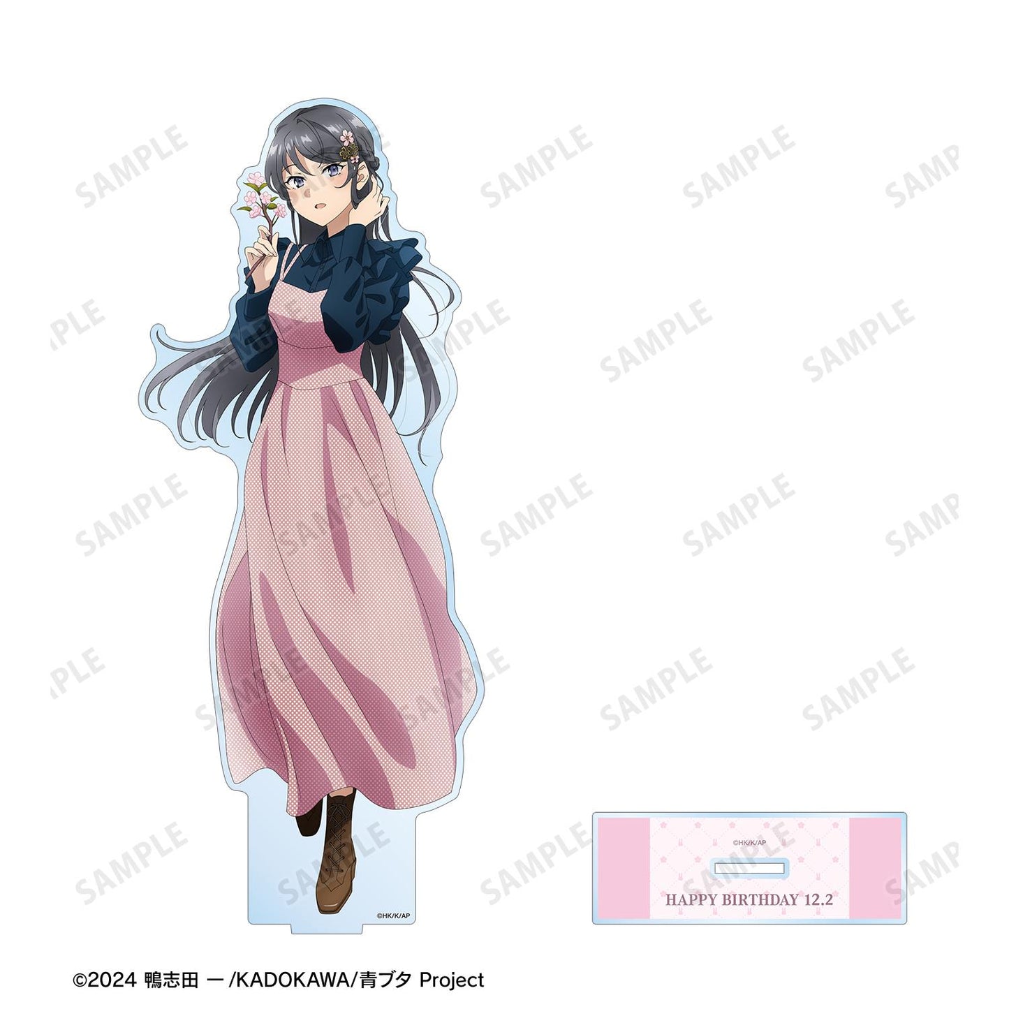 青春豬頭少年不做聖誕老人夢_新繪製 櫻島麻衣（春）特大亞克力立牌 ＜櫻島麻衣 生日2025版＞