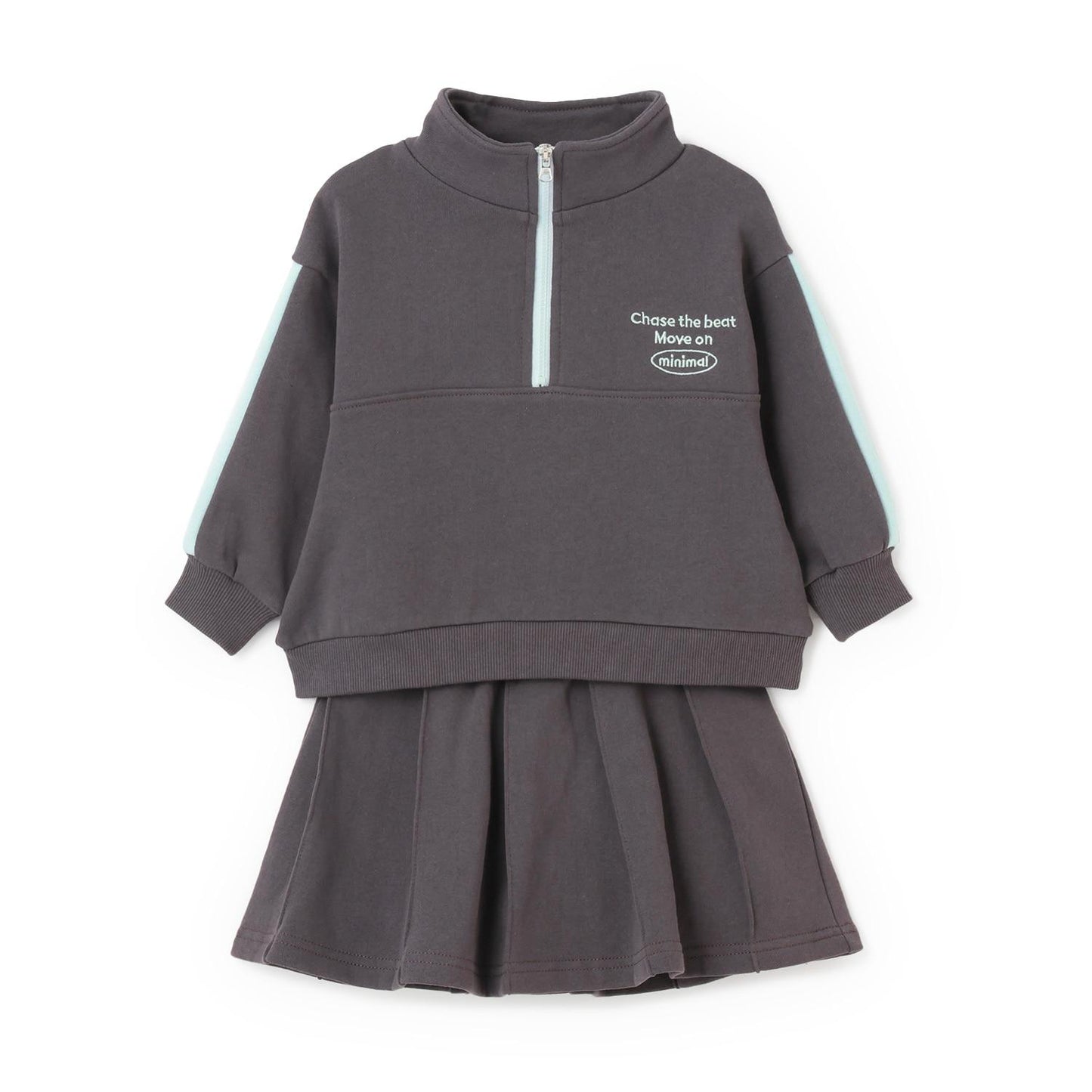 【加絨】【100%純棉】半拉鍊套裝