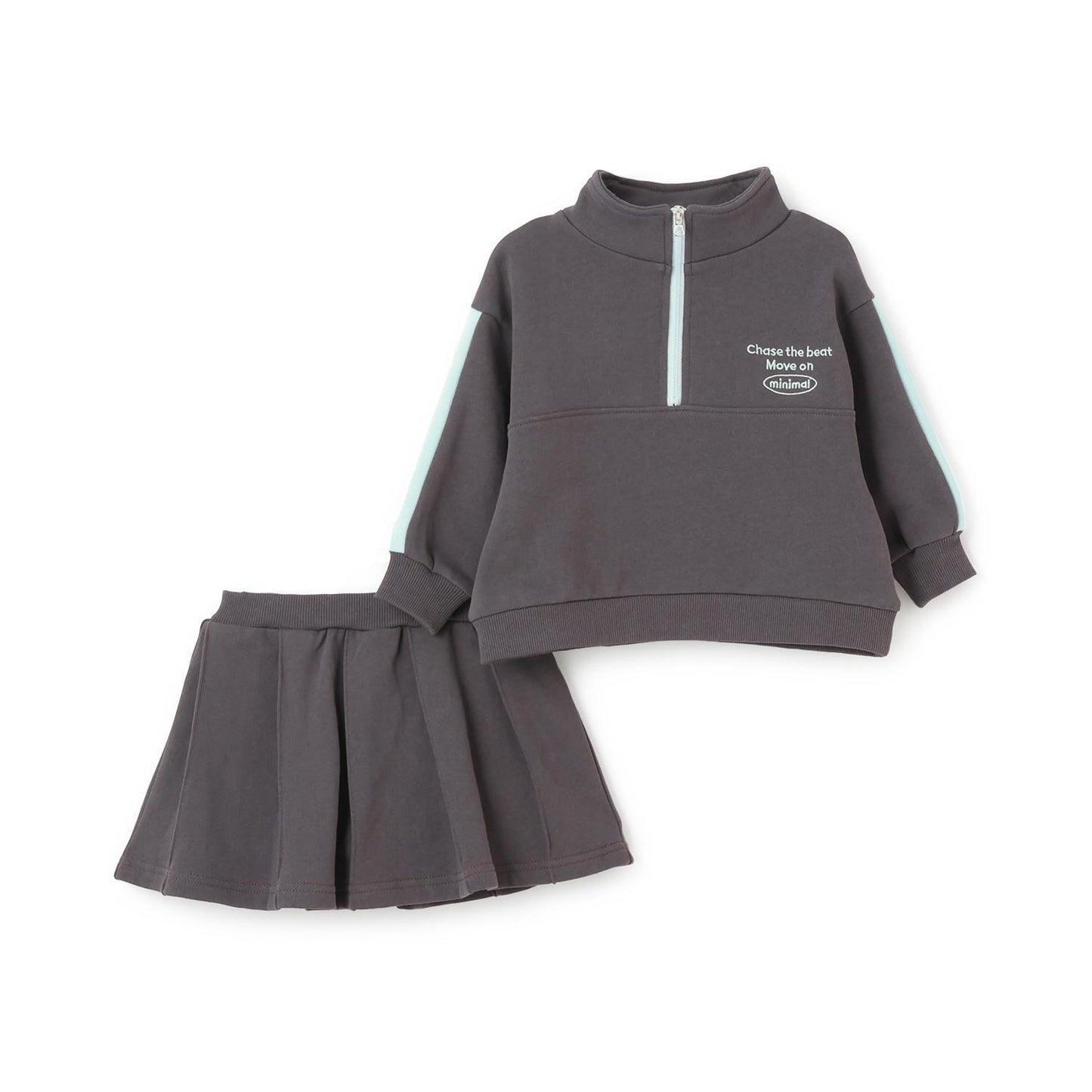 【加絨】【100%純棉】半拉鍊套裝