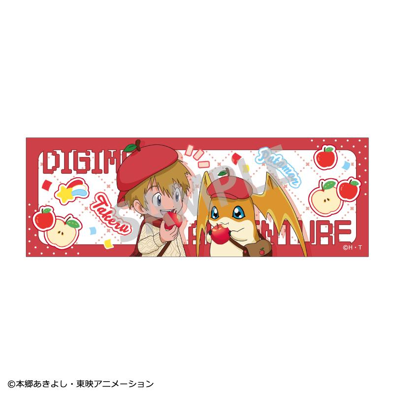 《數碼寶貝大冒險》長方形徽章 高石武＆巴達獸/水果派對