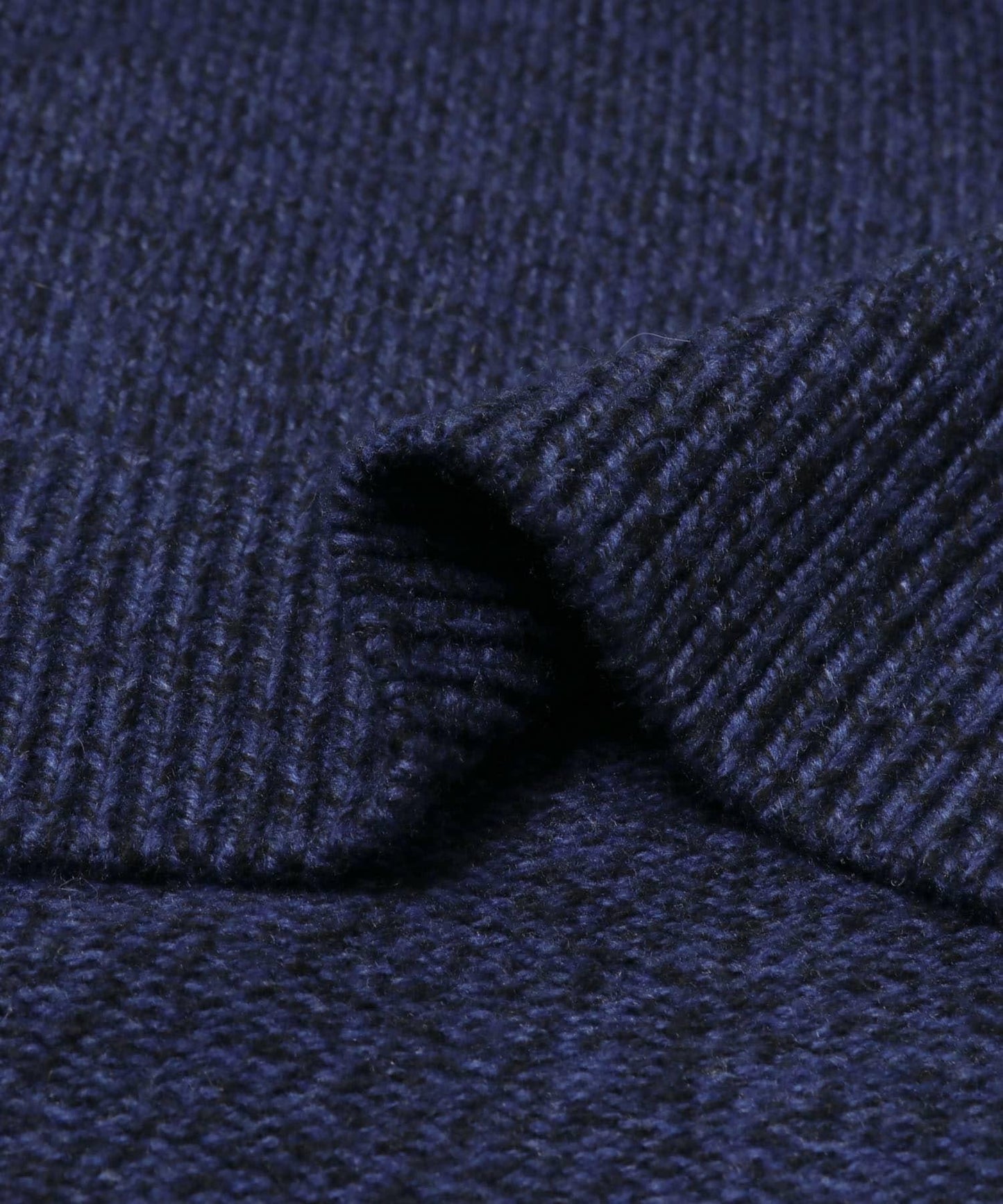 拼色混紡圓領針織衫