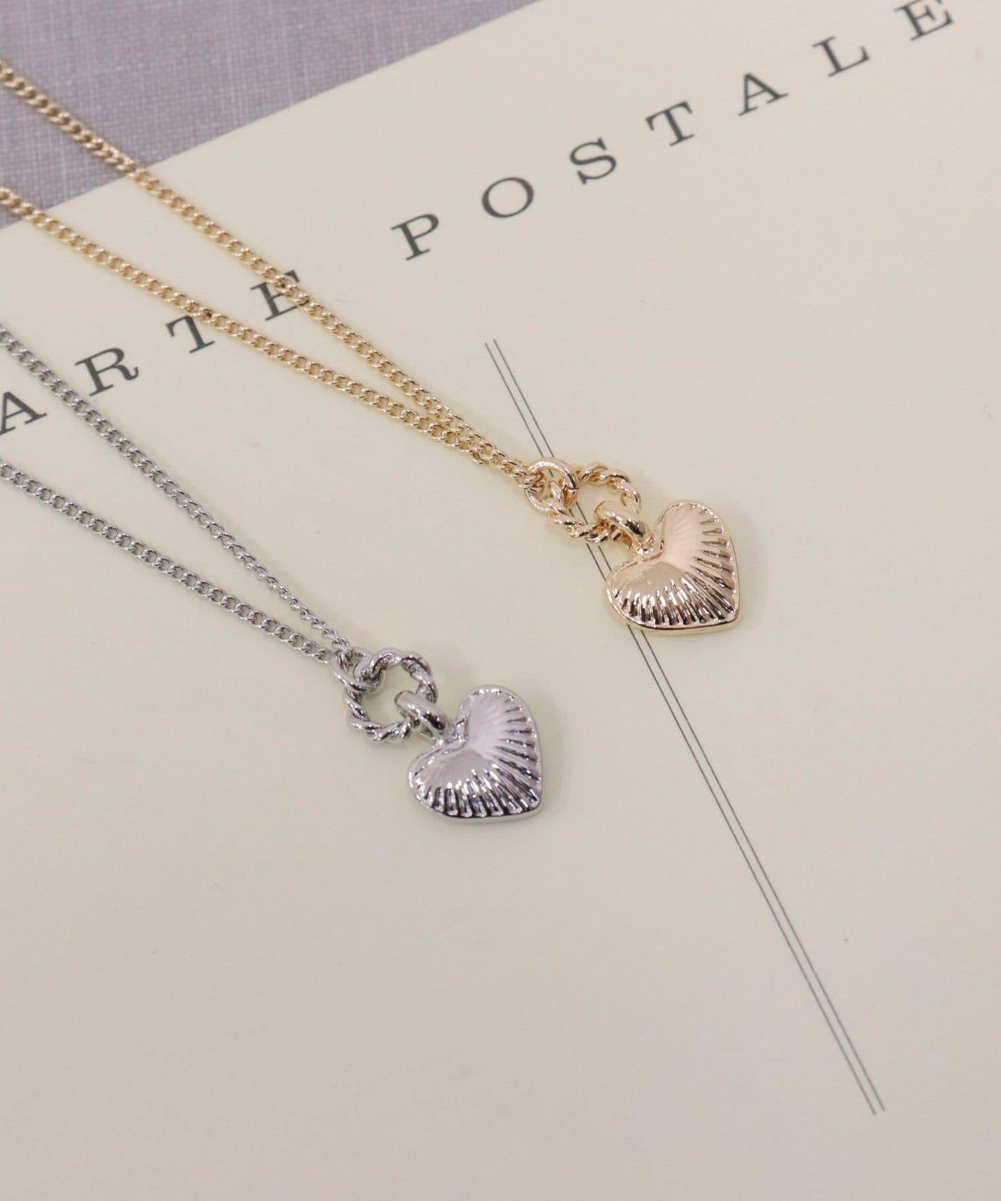 雕刻迷你愛心項鍊